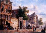 unknow artist European city landscape, street landsacpe, construction, frontstore, building and architecture. 180 china oil painting artist